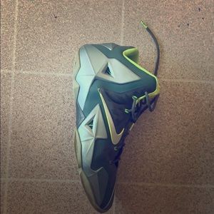 green lebrons dunk mans